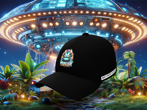 MONSTER BLACK BASEBALL CAP